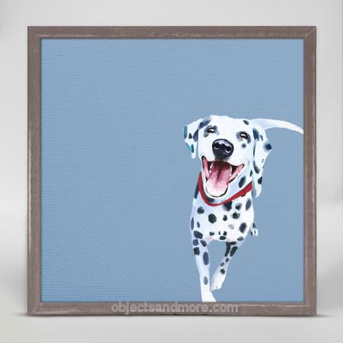 Best Friend - Dalmatian Mini Framed Canvas by CATHY WALTERS